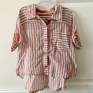 American Rag short-sleeved button up top (S)